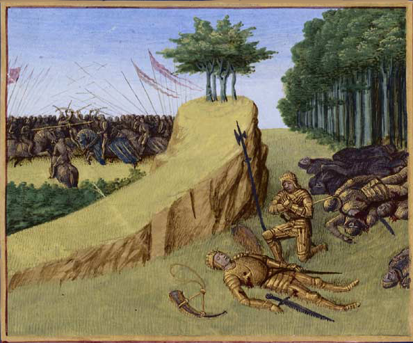The Death of Roland (778) - Jean Fouquet (1420–1481))